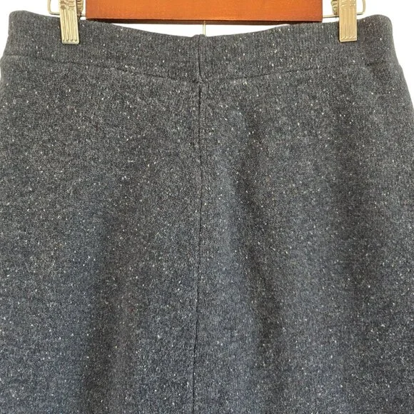 Sundance Womens Wool Blend Button Front Skirts Pockets Small Blue Gray Speckled - Picture 7 of 9